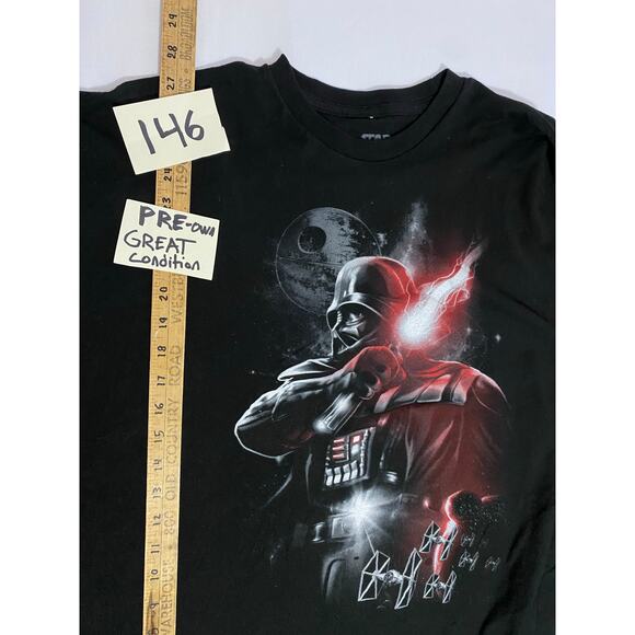 Star Wars Darth Vader T-Shirt Fifth Sun Black 100% Cotton Size 2XL - Picture 5 of 7